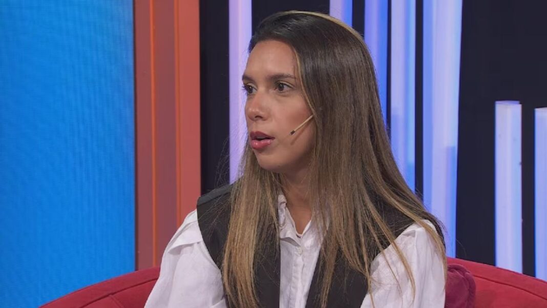 Agostina Páez hablando en un video de TikTok