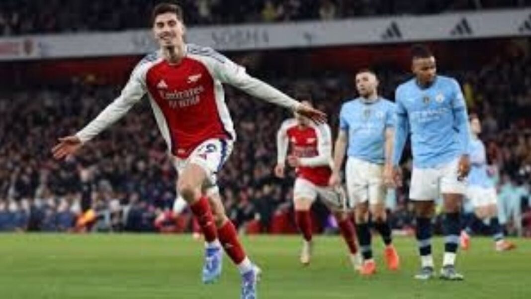 Jugadores de Arsenal y Bournemouth durante el partido en el Emirates Stadium de la Premier League.