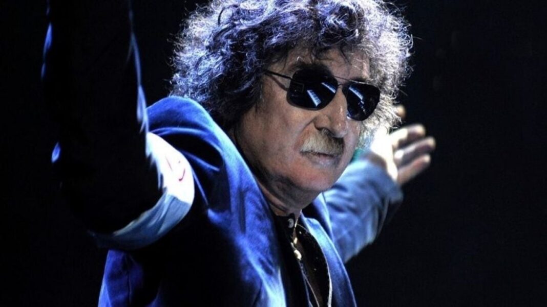 Charly García, músico argentino, en un primer plano.