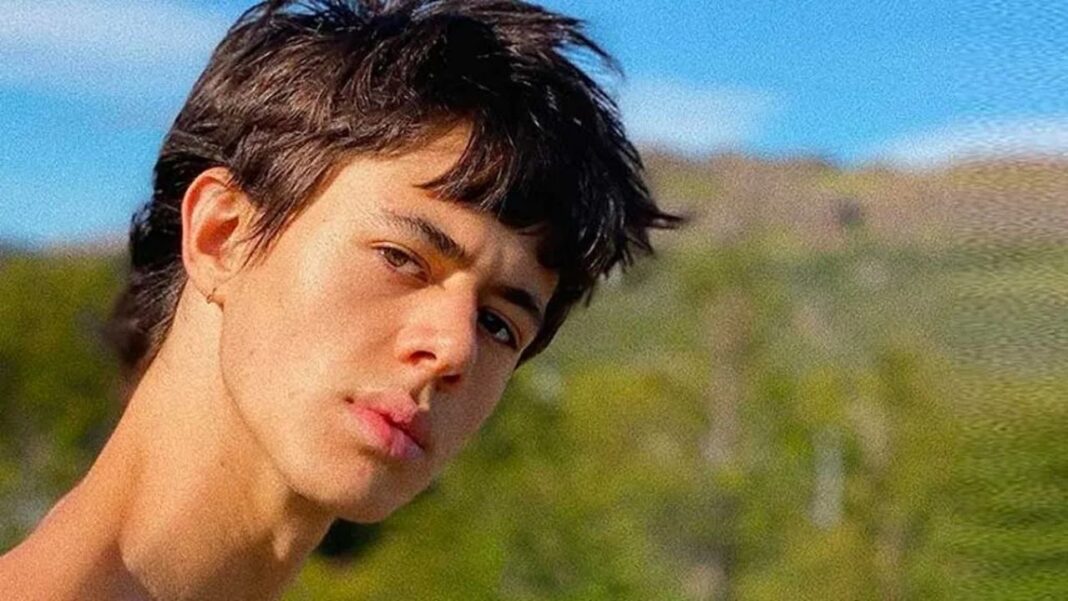 Dante Ortega, nieto de Palito Ortega, durante una entrevista.