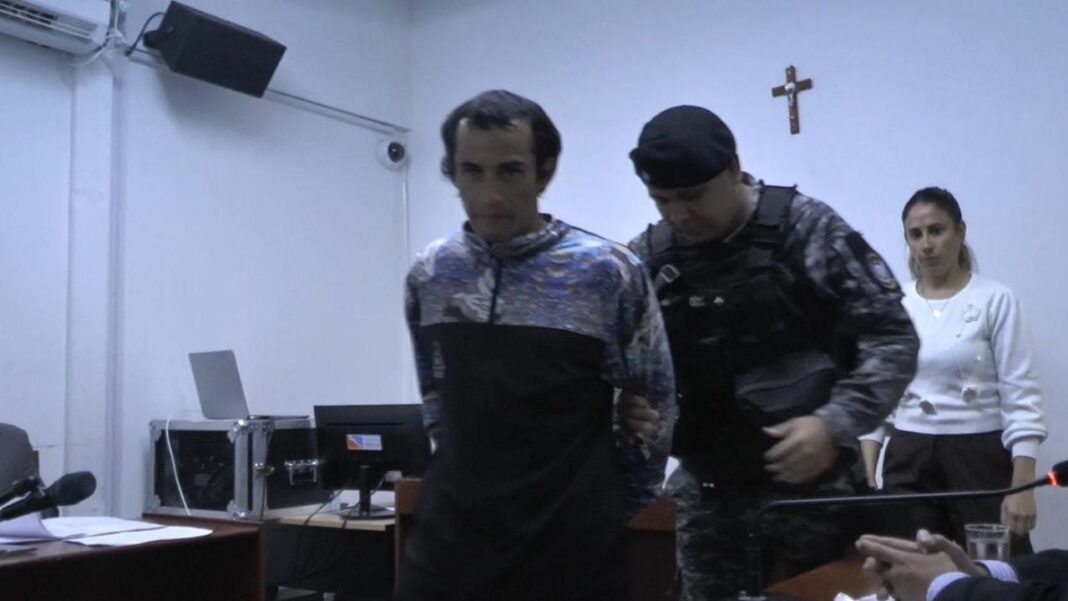 Ilustración de un entorno judicial o una moto en la Quebrada de Moreira, Catamarca.