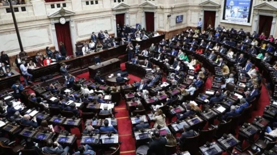 Sesión en la Cámara de Diputados de la Nación Argentina