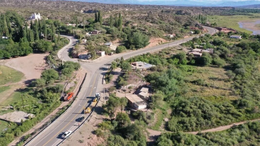 Mapa de rutas nacionales en la provincia de Catamarca