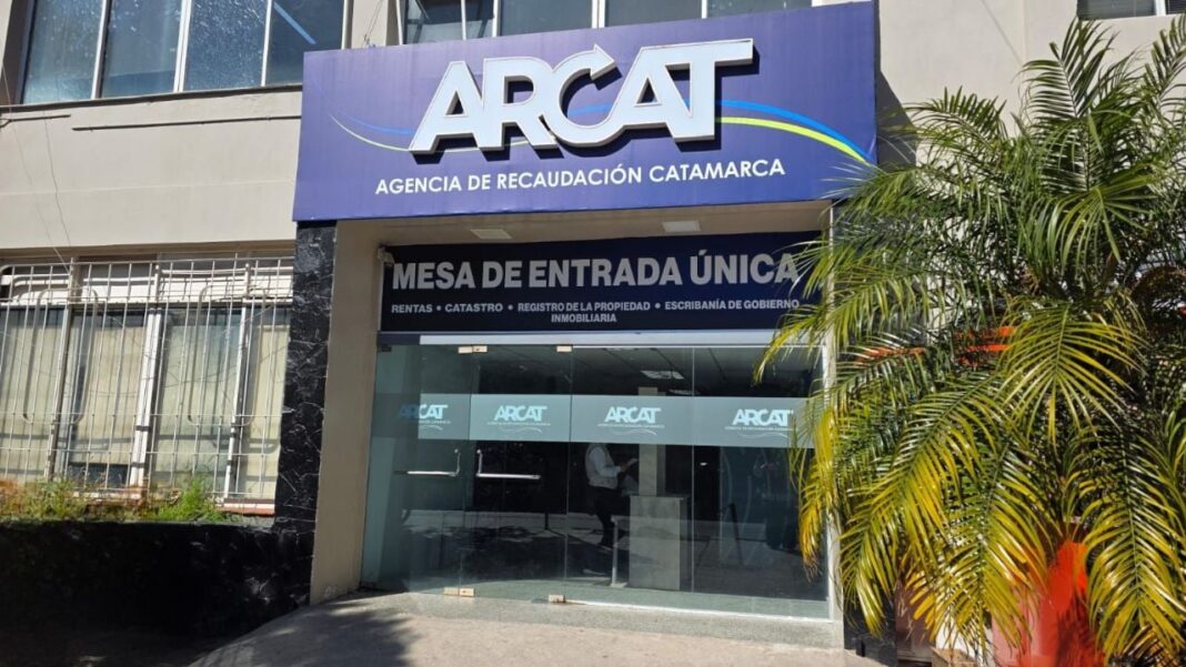 Oficinas de la Agencia de Recaudación Catamarca (ARCAT) en la ciudad Capital