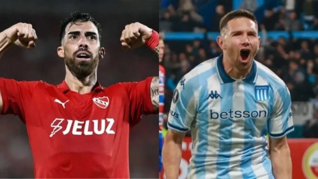 Escudos de Independiente y Racing, equipos del clásico de Avellaneda