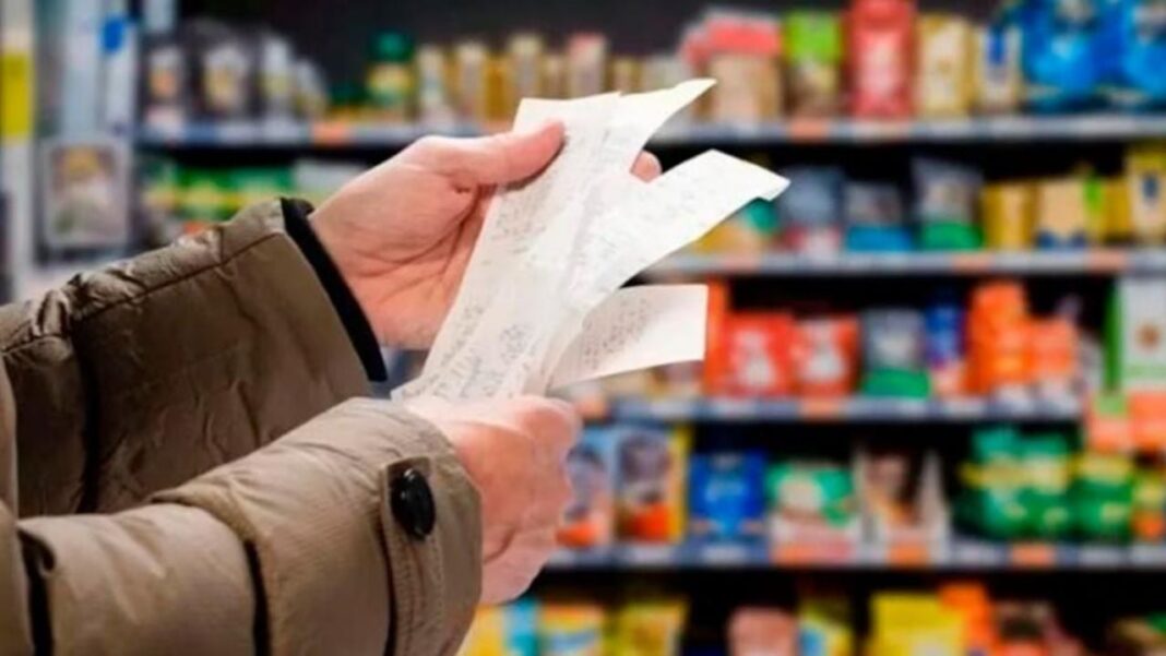 Gráfico de inflación y precios en Argentina