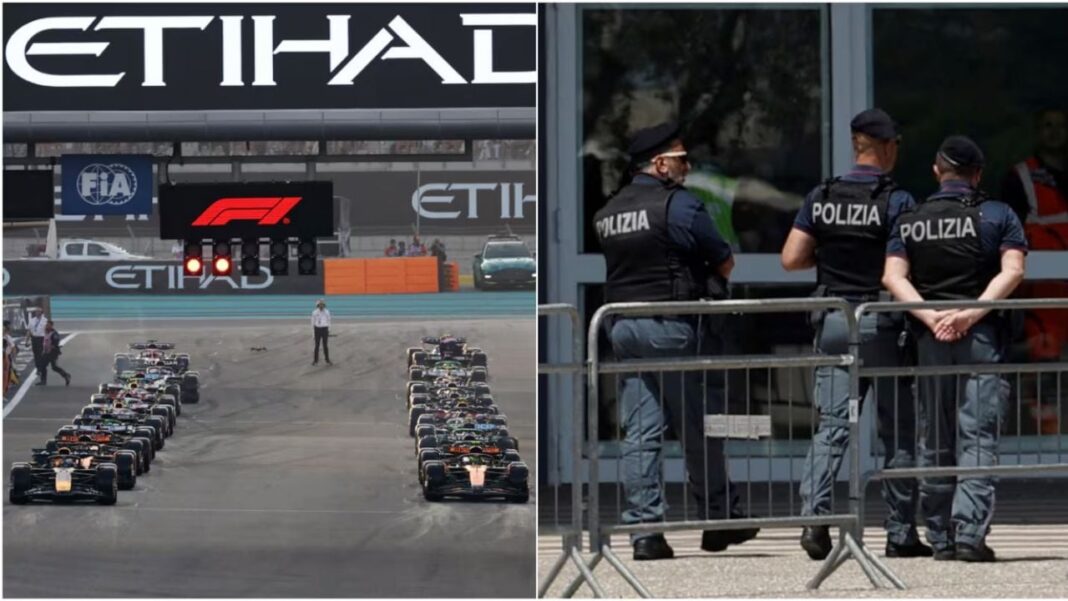 Ilustración de una investigación judicial con elementos relacionados al deporte y la justicia.