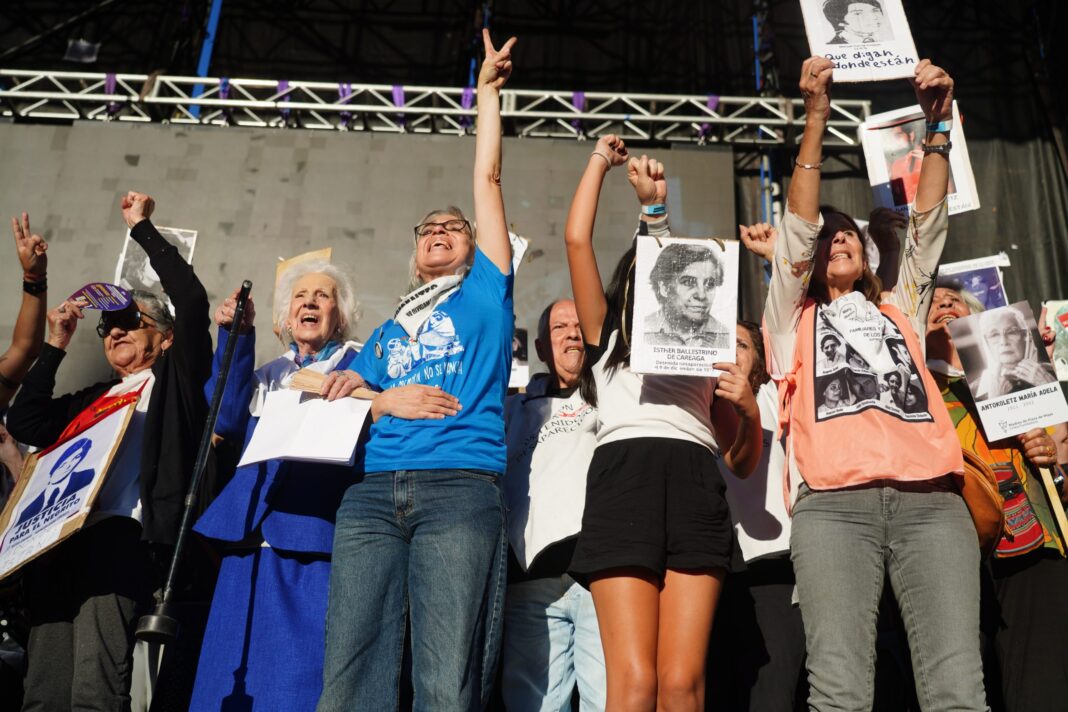 Acto de conmemoración por el 50° aniversario del golpe de Estado de 1976 en la Plaza de Mayo