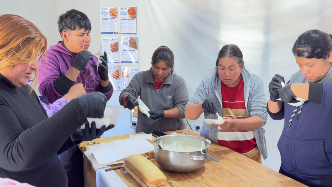 Capacitación en gastronomía con quinua en Punta del Agua