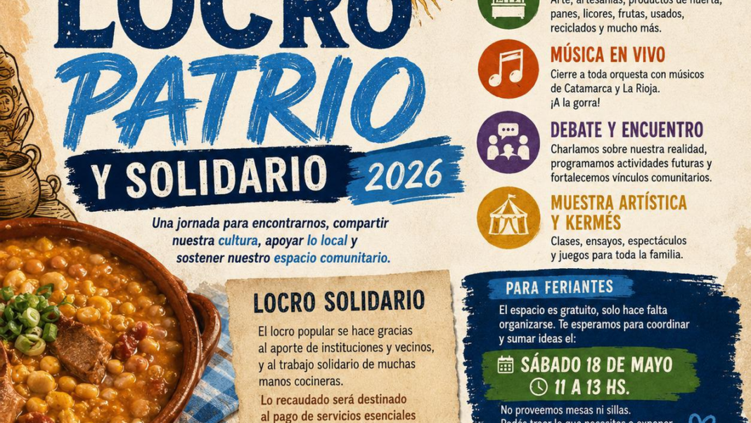 Locro Patrio y Solidario en Villa Dolores