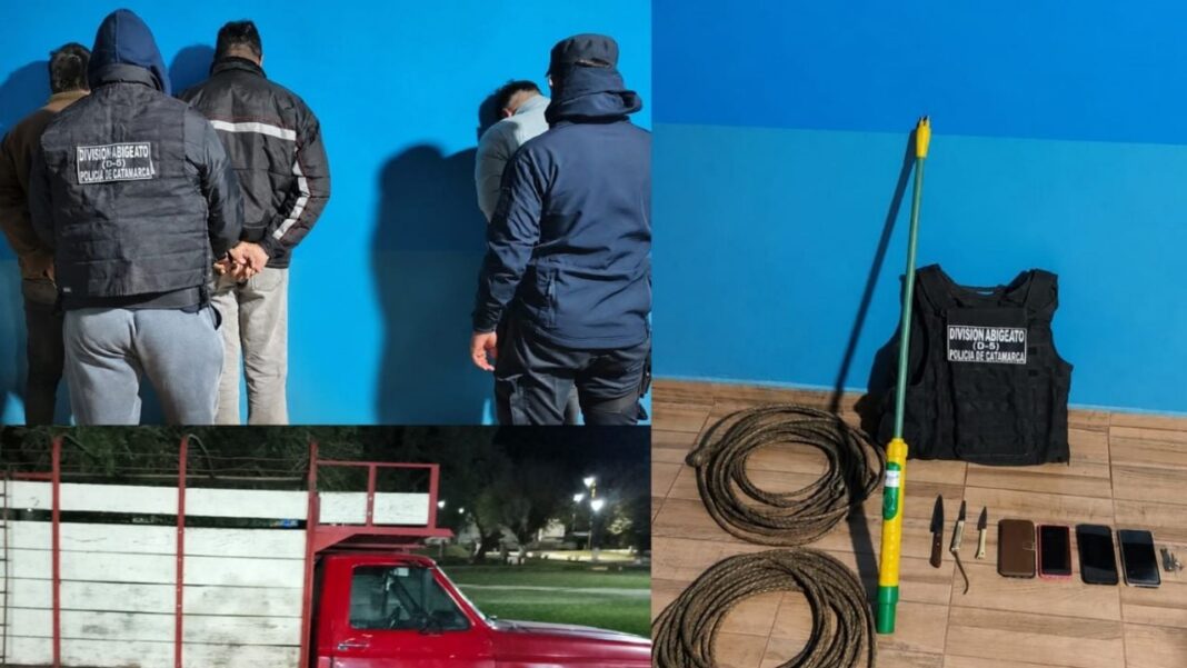 Procedimiento policial por abigeato en Ancasti, Catamarca