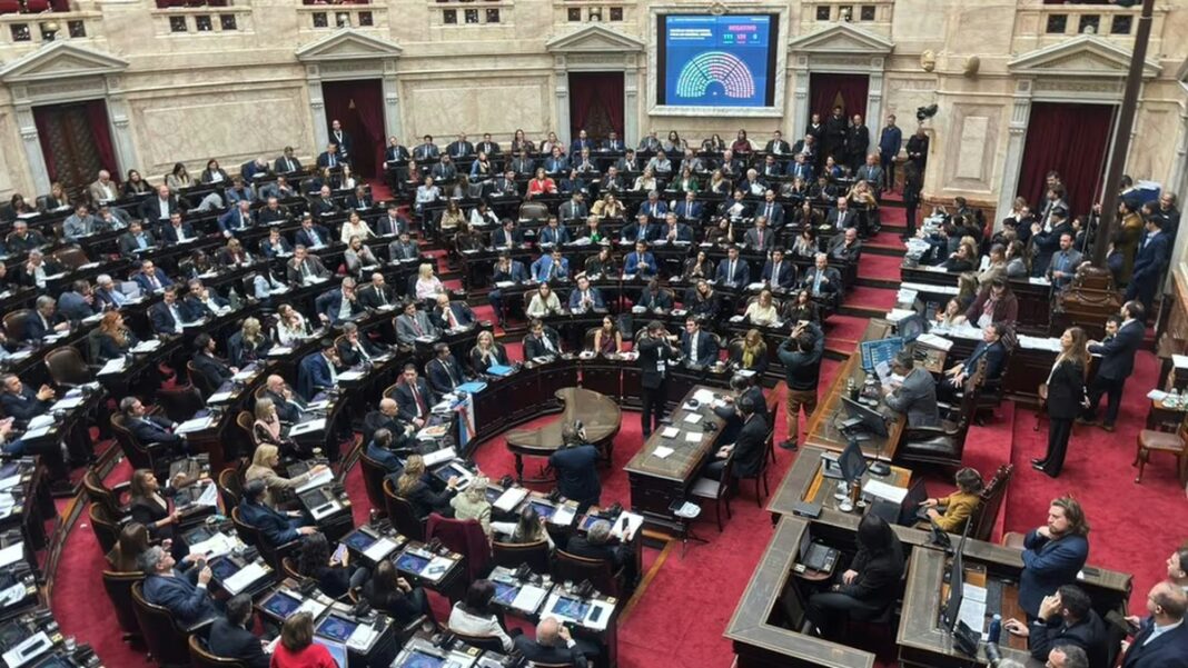 Sesión de la Cámara de Diputados en el Congreso de la Nación