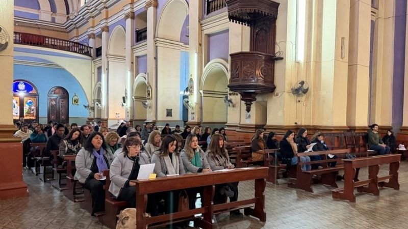 Directivos de colegios confesionales durante la jornada de reflexión sobre el Beato Esquiú