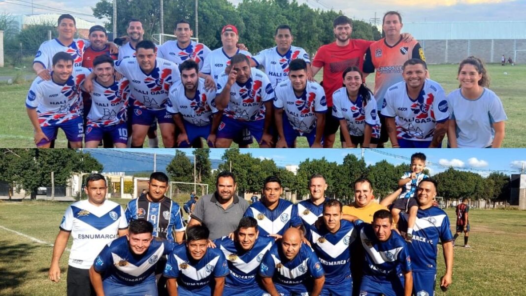 Partido de fútbol del Torneo Judicial Apertura en el complejo Carrazana, Catamarca