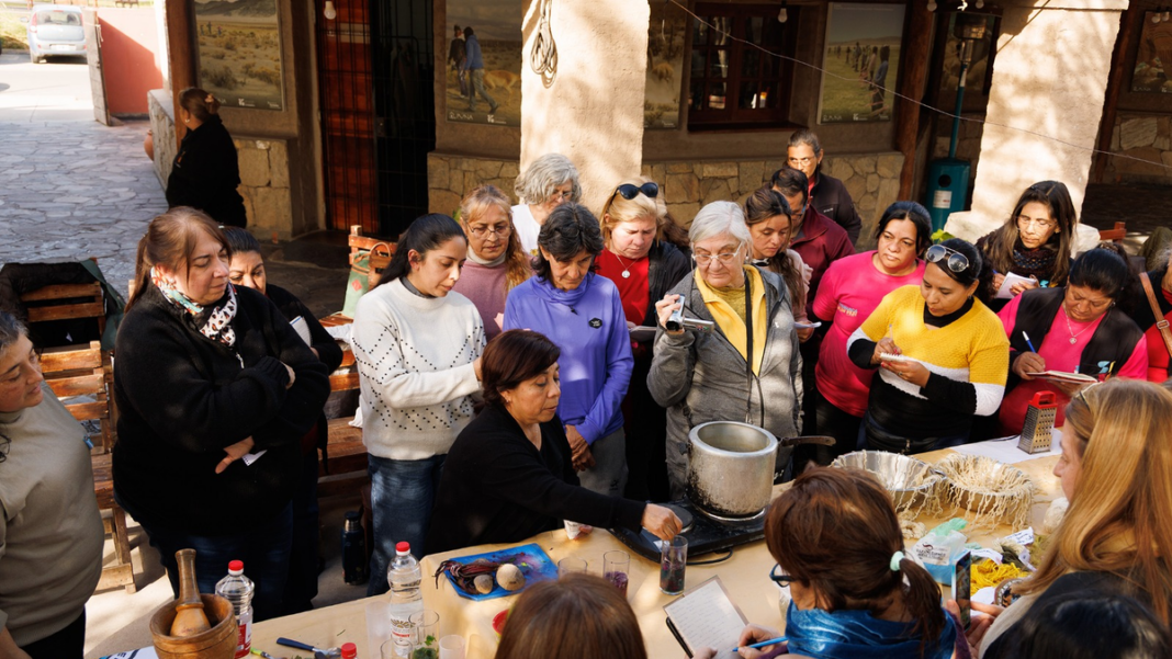 Taller de teñido sustentable con pigmentos naturales en Casa de la Puna, Catamarca