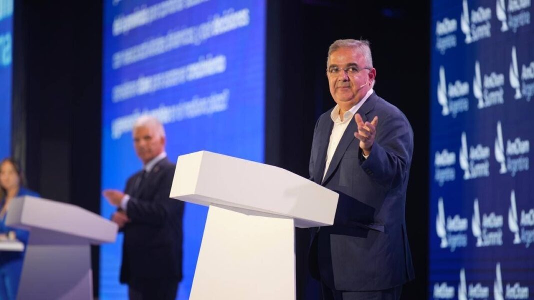 Gobernador Raúl Jalil en rueda de prensa tras apertura de sesiones ordinarias en Catamarca