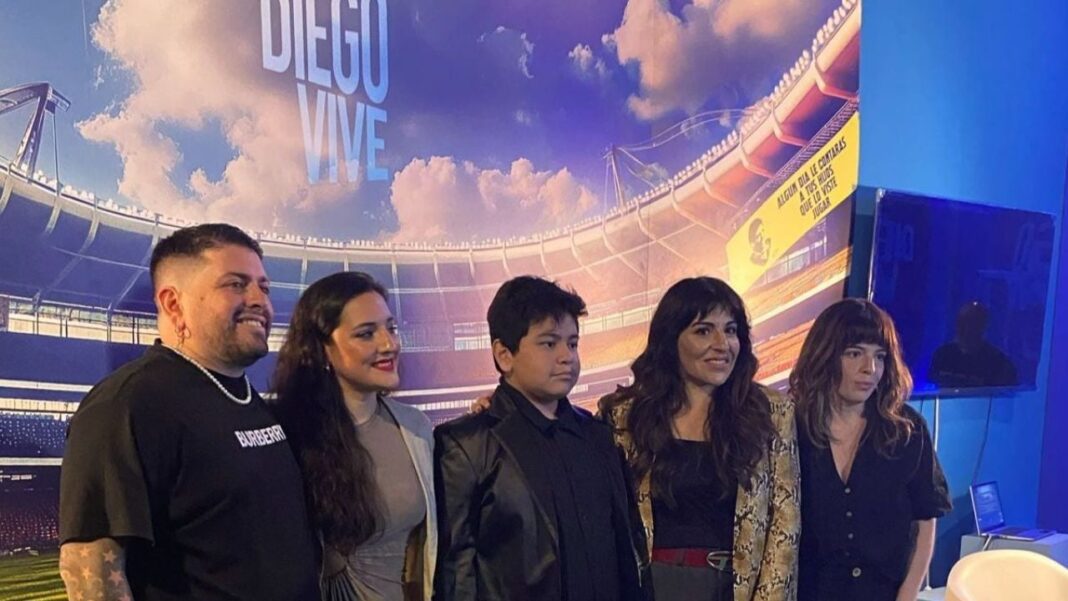 Diego Maradona Jr. en un evento familiar