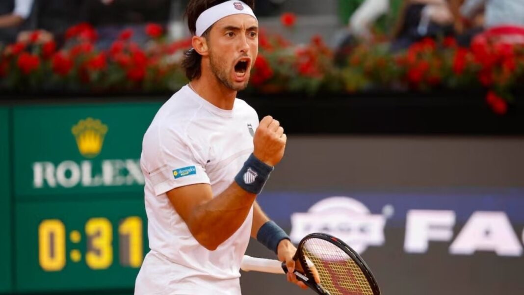 Thiago Tirante celebrando su victoria en el Masters 1000 de Roma