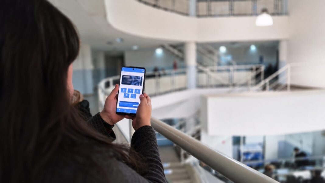 Aplicación OSEP Móvil Catamarca en un teléfono celular