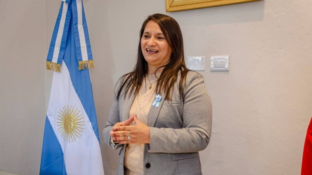 Intendenta Alejandra Benavídez en la Municipalidad de Fray Mamerto Esquiú
