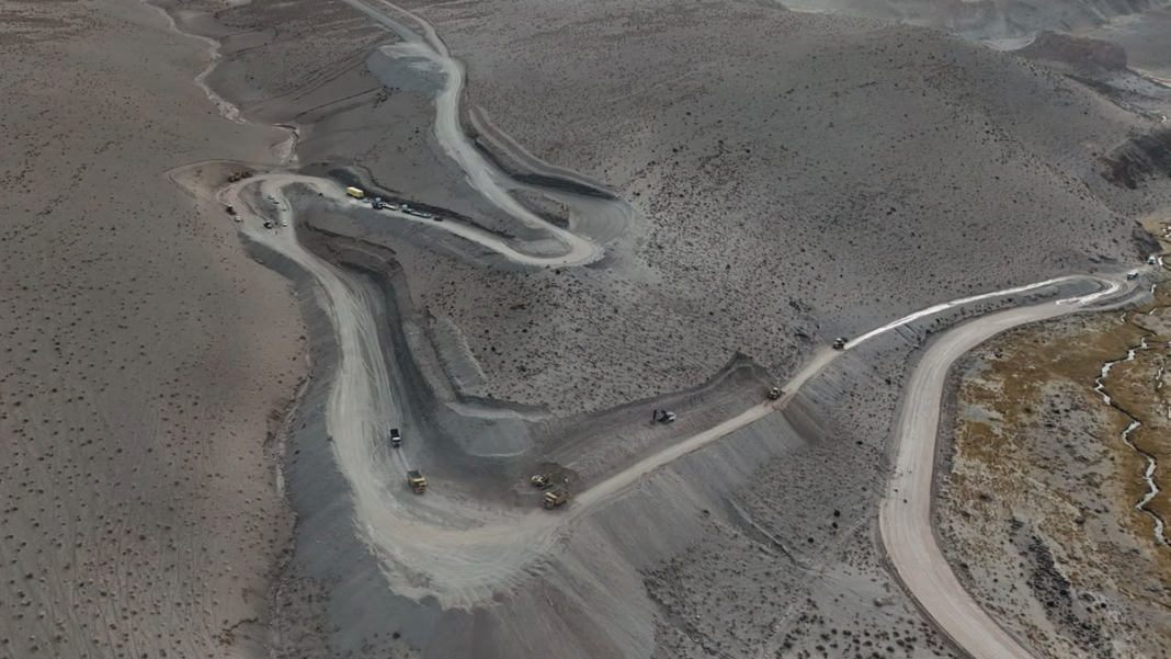 Trabajos de pavimentación en la Ruta 43, Cuesta de Paicuqui, Catamarca