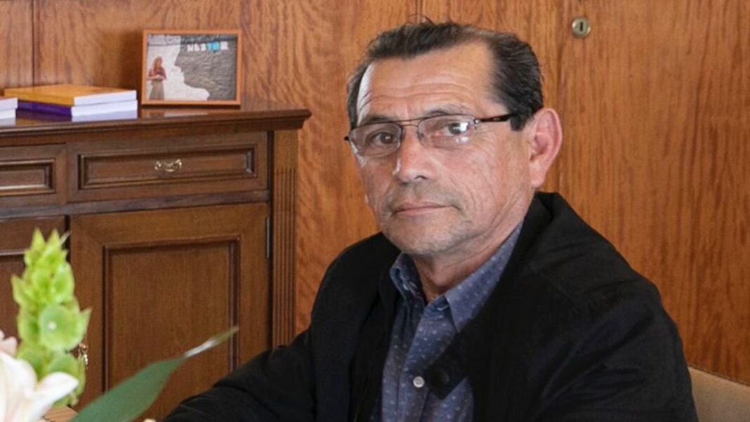 Fotografía de la vivienda del ministro Juan Carlos Rojas, foco de la investigación