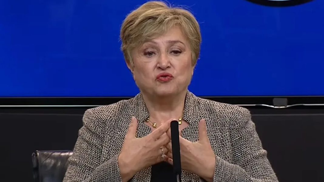 Kristalina Georgieva en el Palacio Duhau durante cena con empresarios argentinos