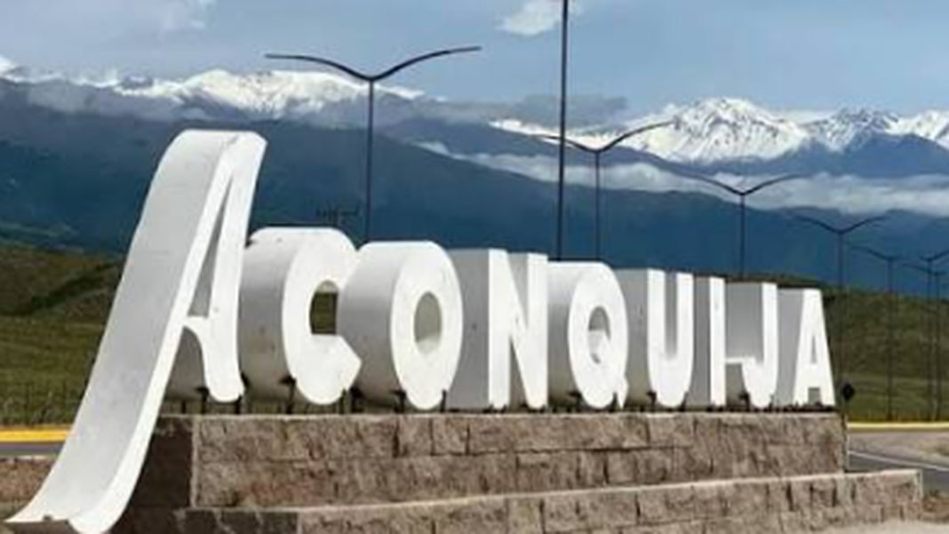 Policía en la localidad de Aconquija