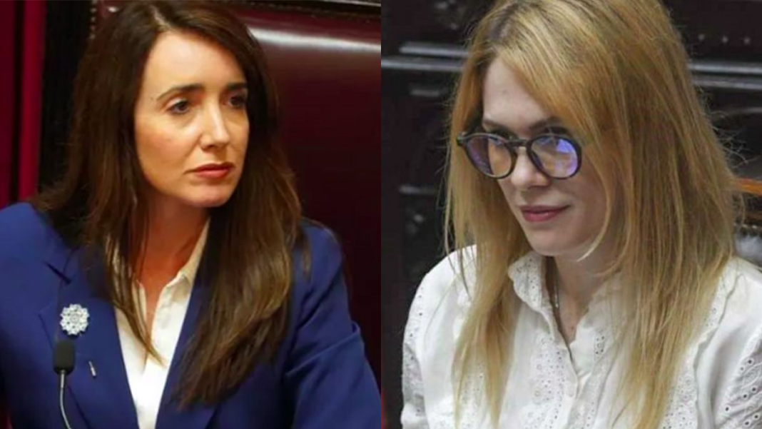 Lilia Lemoine y Victoria Villarruel en el Congreso
