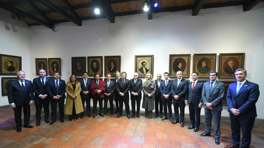 Presidente Javier Milei durante la vigilia por el Día de la Independencia en Tucumán