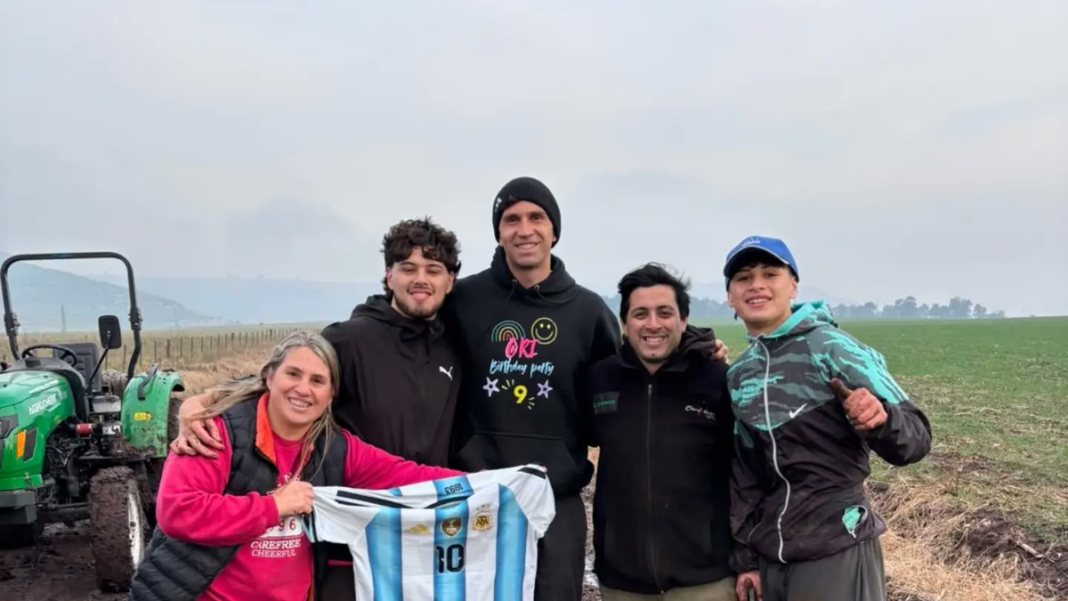 Imagen del rescate del vehículo de Emiliano Dibu Martínez en Sierra de los Padres