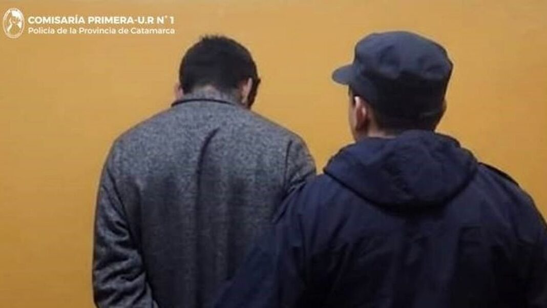Procedimiento policial en el centro de la Capital de Catamarca