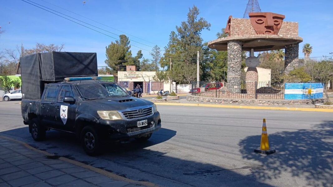 Rotonda de Huachaschi en Andalgalá, lugar de la pelea