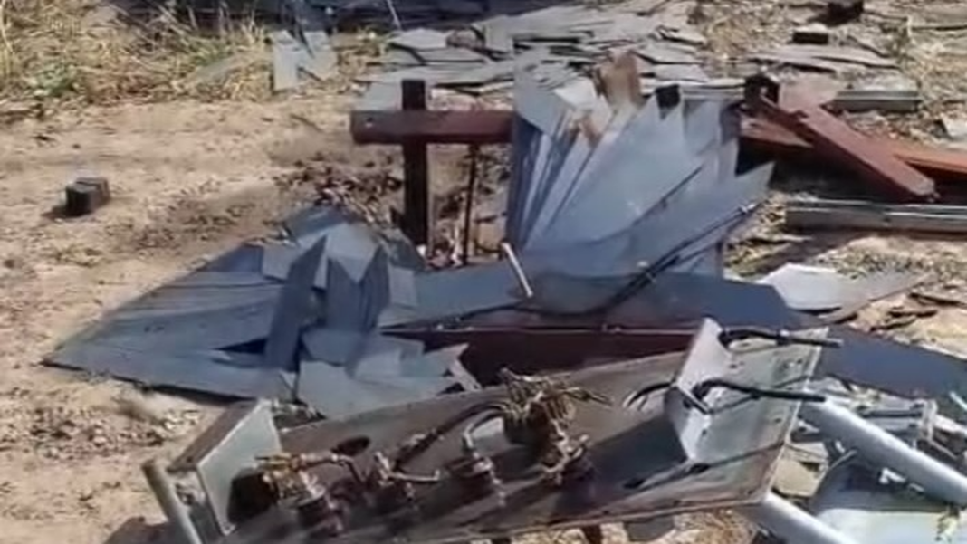 Transformador de 25 kVA dañado en Área Industrial Pantanillo