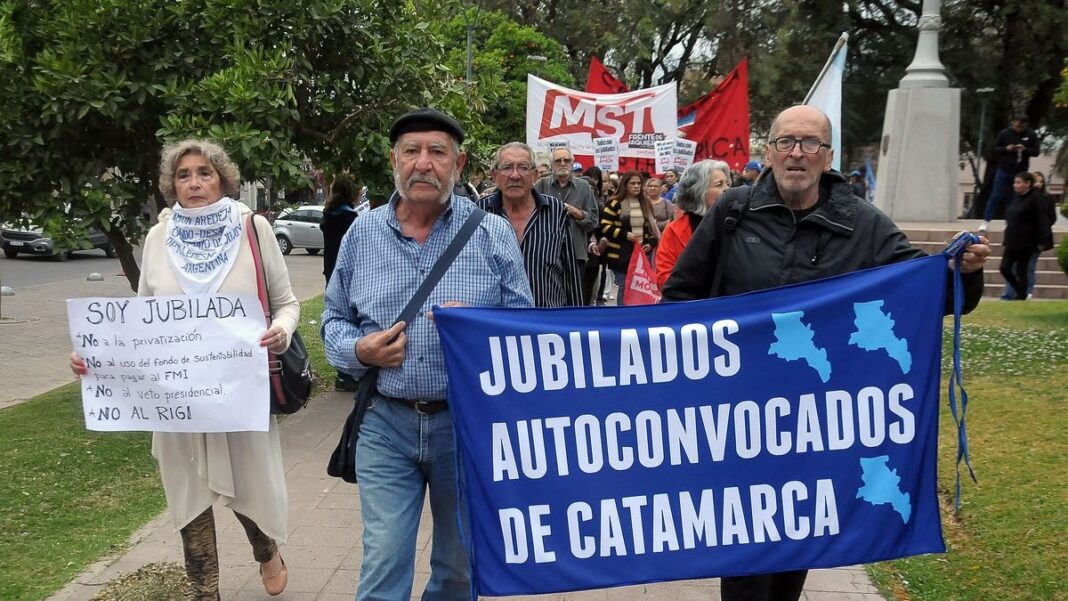 Marcha de Jubilados Autoconvocados en Catamarca