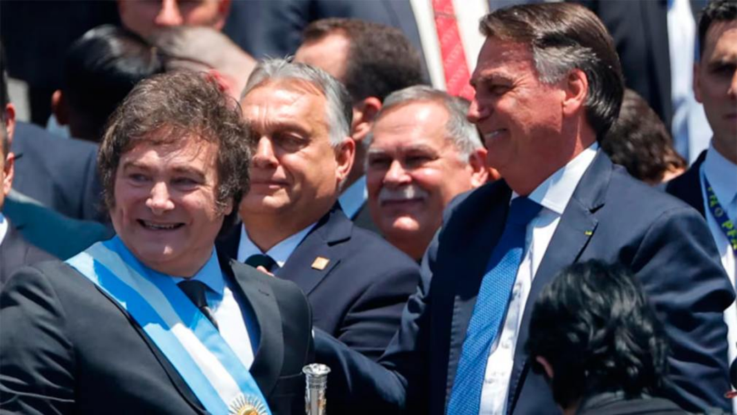 Javier Milei y Jair Bolsonaro en un encuentro previo