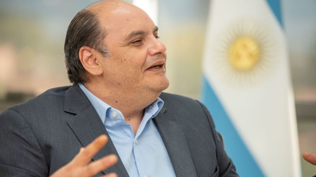 Gustavo Saadi, intendente de la Capital, en un acto oficial