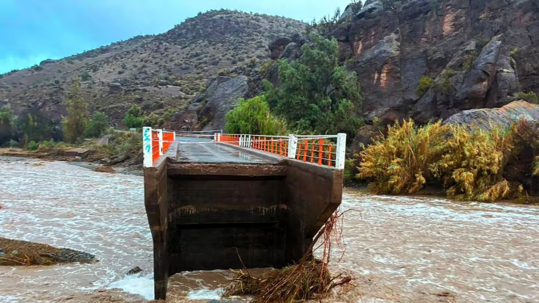 Inundaciones en el norte de Chile tras temporal