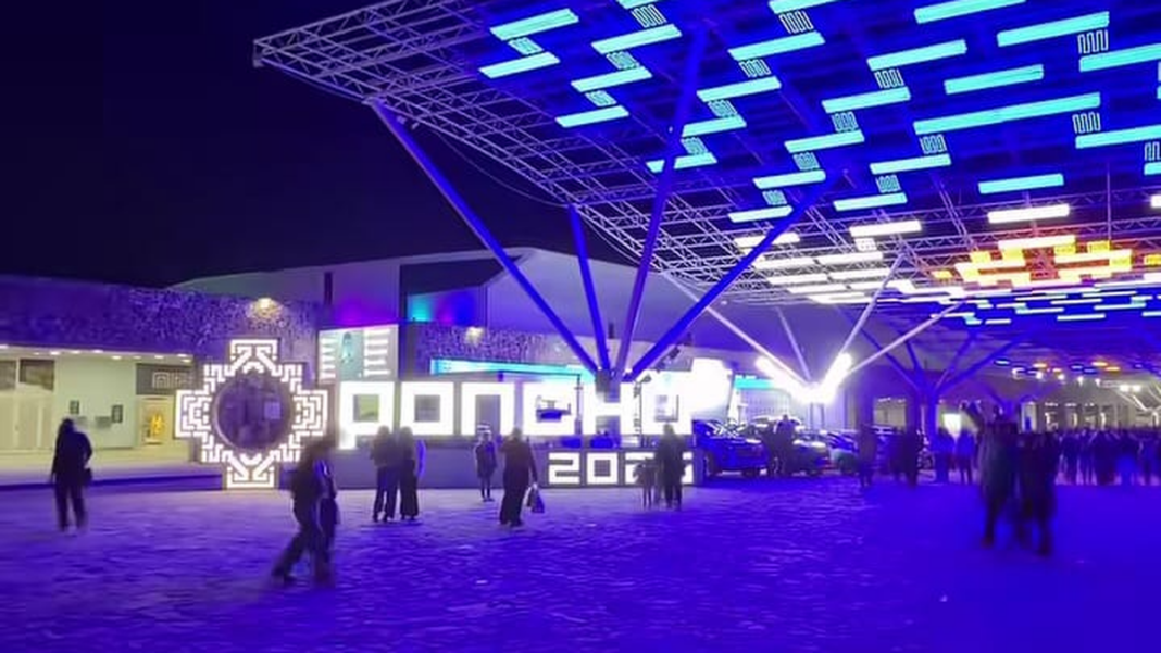 Vista del Predio Ferial de Catamarca durante la Fiesta del Poncho