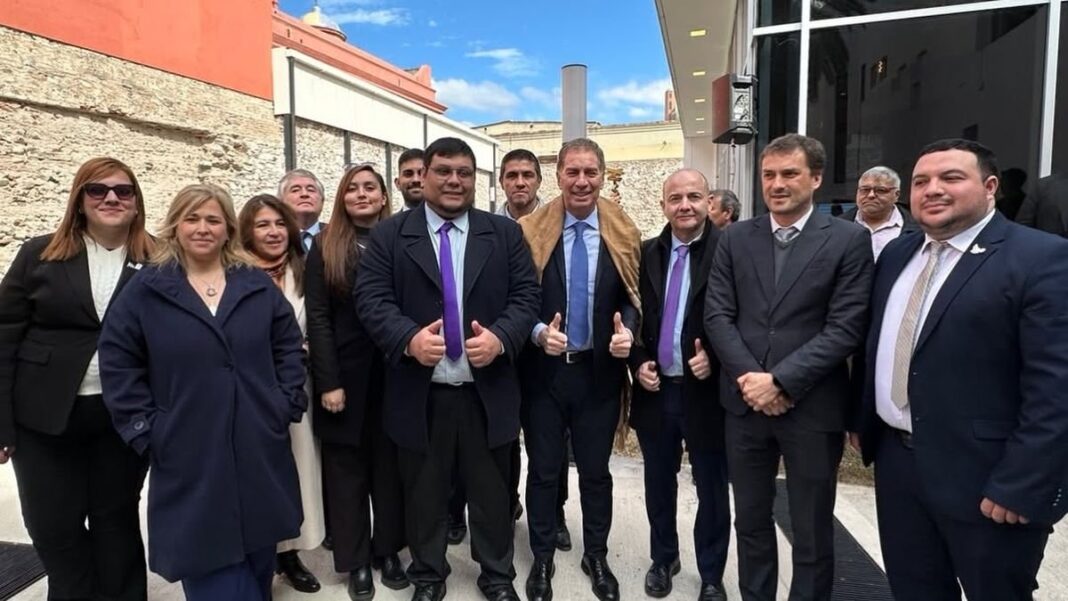 Reunión del bloque de La Libertad Avanza de Catamarca con Diego Santilli en el CATA