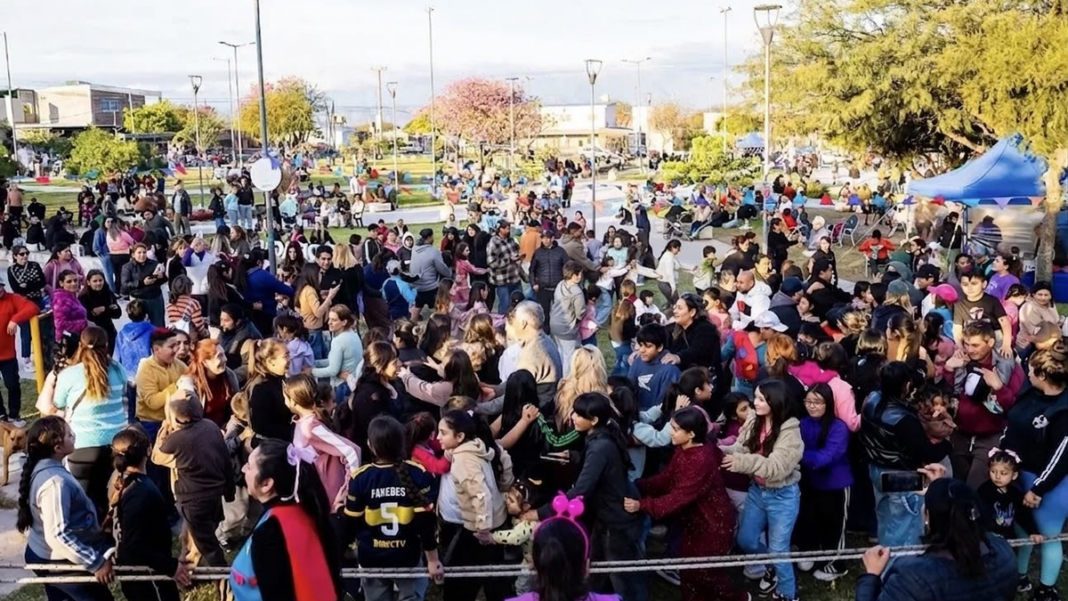 Plaza Ojo de Agua durante la celebración del Día del Niño