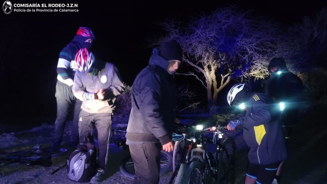 Operativo de búsqueda de ciclistas en El Peñón, El Rodeo
