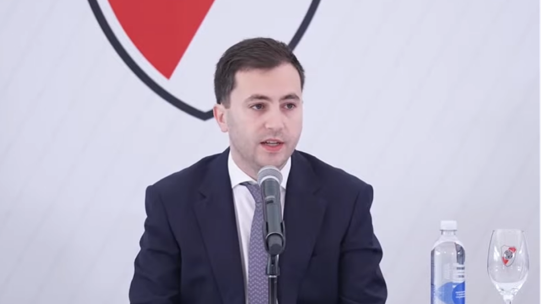 Stefano Di Carlo en conferencia de prensa de River Plate