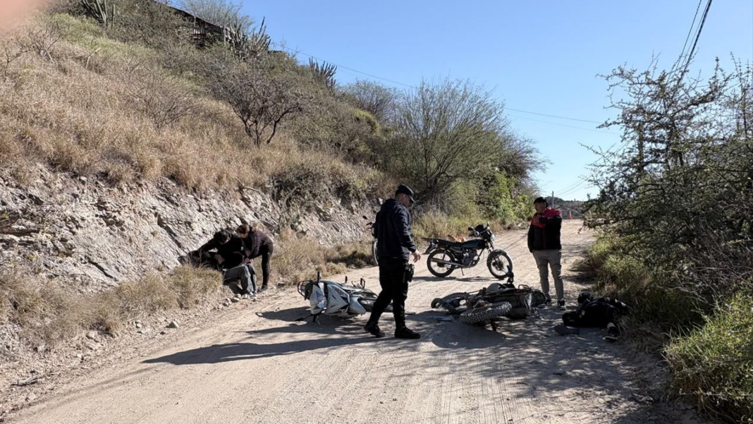 Lugar del accidente en inmediaciones de los tanques de agua del barrio Loma Negra