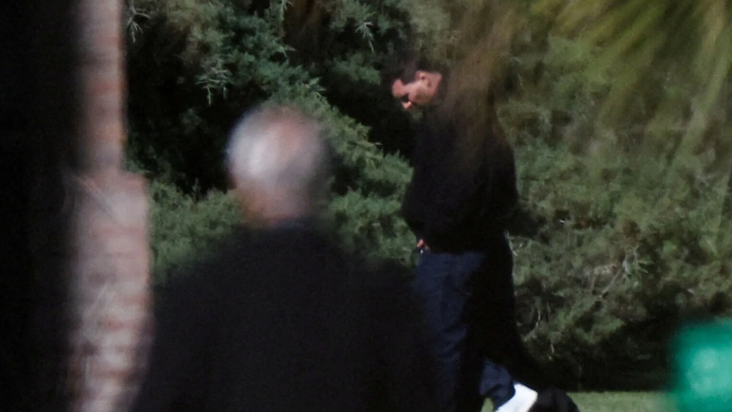 Lionel Messi en el cementerio El Prado de Rosario durante el funeral de su padre Jorge Messi
