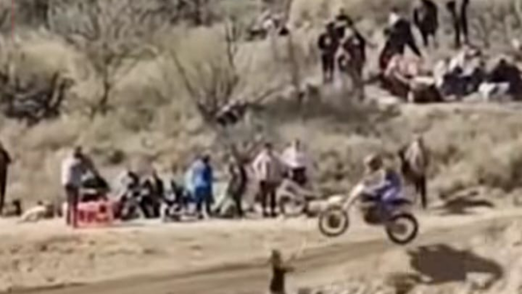 Fotógrafo herido durante competencia de motocross en Fray Mamerto Esquiú