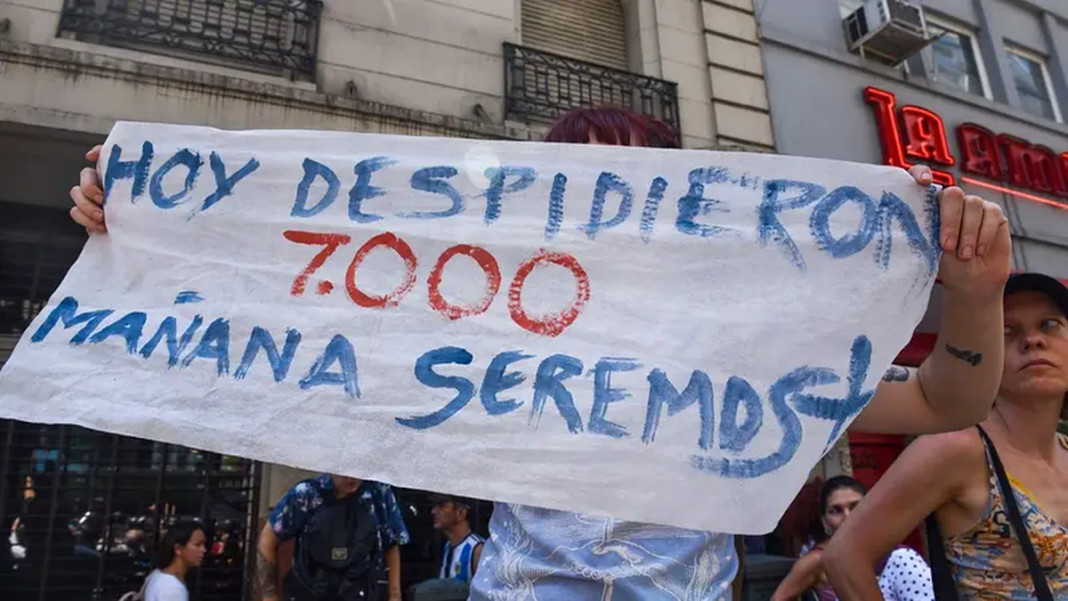 Gráfico sobre desempleo en Argentina
