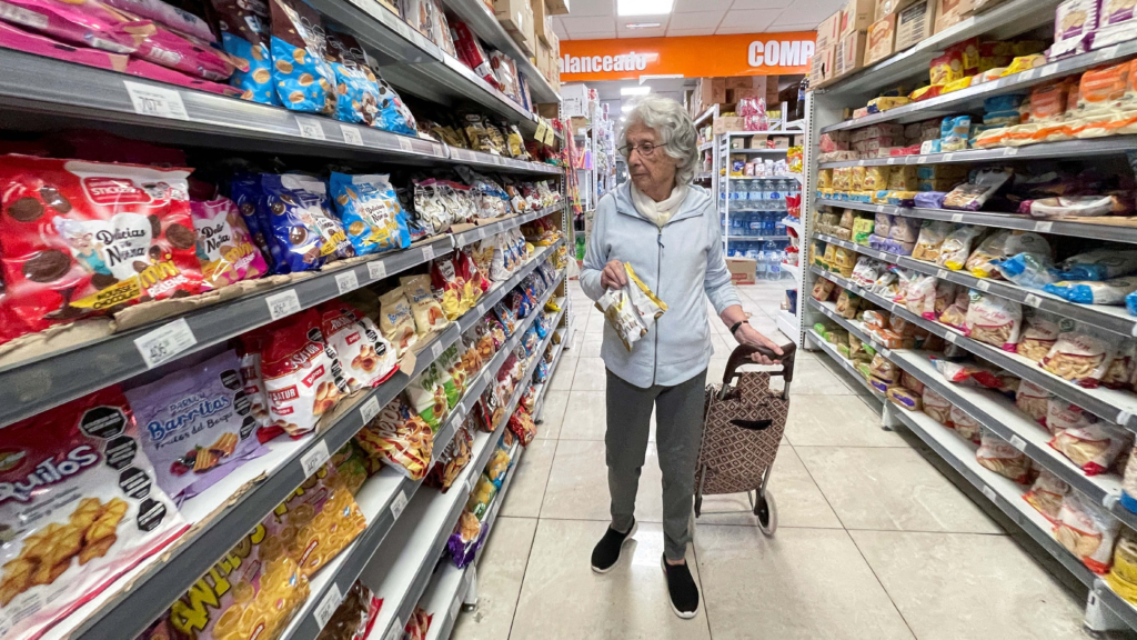 Gráfico de evolución de la inflación mensual en Argentina