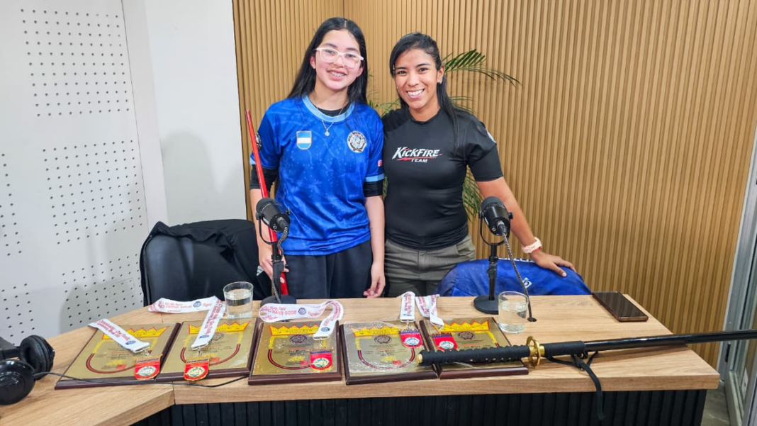 Martina Aragón y Ximena Villagra en el Mundial de Tang Soo Do en Chicago