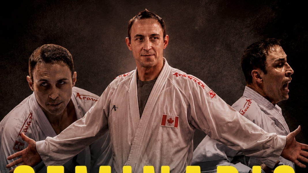 Sensei Alexandru Sorin durante una clase de karate